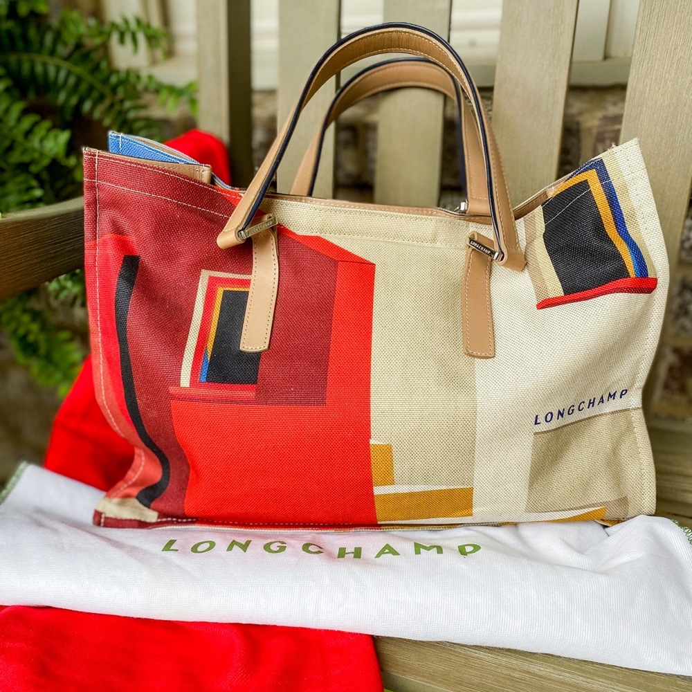 Longchamp canvas tote
